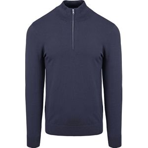 Profuomo - Half Zip Pullover Luxury Navy - Heren - Maat XXL - Modern-fit