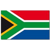 Zuid Afrikaanse vlag met 2 gratis Zuid Afrika stickers