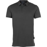 HRM - Luxe Stretch Polo - Donkergrijs - Heren Poloshirt - 95% Katoen - Wasbaar tot 40°C