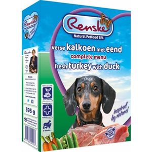 Renske Vers Gestoomd Complete Menu Kalkoen - Eend - 10 x 395 gr - Voordeelverpakking