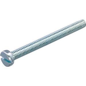 Metaalschroef M2x20 gegalvaniseerd cilinderkop per zak a 10 stuks - ck - 4.8 - sleufkop