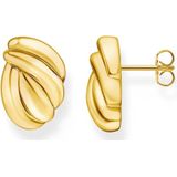 Thomas Sabo - Oorknoppen - Geel Goud Verguld - Gerecycled Zilver