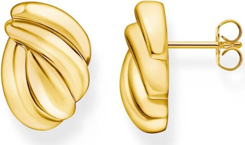 Thomas Sabo - Oorknoppen - Geel Goud Verguld - Gerecycled Zilver