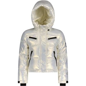 SuperRebel - SPICY Girls Hooded Ski Jacket White - Winter white - Maat 128