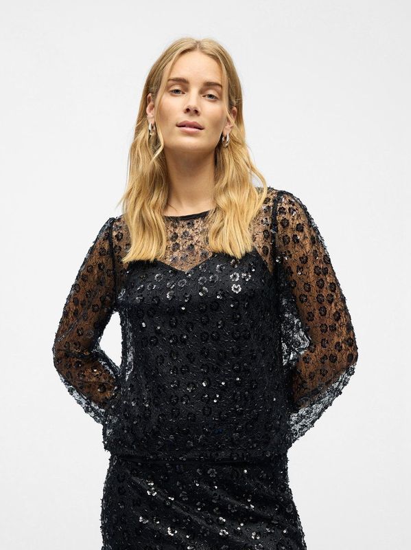 OBJECT - Blouse 'Maisy' - Zwart - Blouseshirt