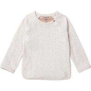 Noppies Unisex tee Tedder long sleeve Unisex T-shirt - Oatmeal - Maat 50