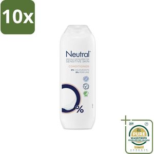 10 x Neutral Conditioner Parfumvrij 250 ml - Grootverpakking - Gevoelige Hoofdhuid - Conditioner - Parfumvrij - 0% Parfum - 0% Kleurstof