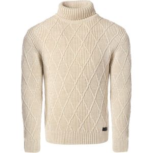 Carisma Heren Coltrui Gebreid Met Motief Beige 7863 - XXL