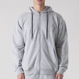 Everlast - Back Square Logo Sweatshirt - Grijs Gemêleerd - Katoen