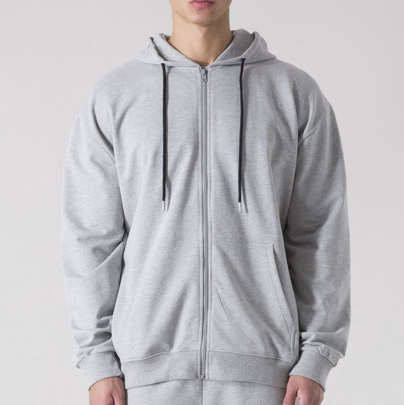 Everlast - Back Square Logo Sweatshirt - Grijs Gemêleerd - Katoen