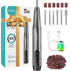 Draadloze Draagbare Elektrische Nagelfrees - 11-in-1 Professionele Manicure en Pedicure Set voor Gelnagels en Acrylnagels