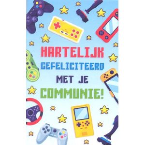 Wenskaart Hartelijk Gefeliciteerd met je Communie! - Gratis verzonden