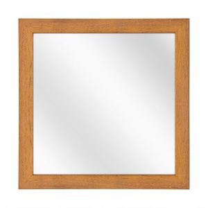 Spiegel met Vlakke Houten Lijst - Beuken - 40x40 cm