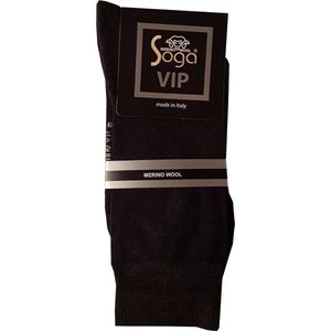 2-Pack Nette Effen Sokken Met Merino Wol S13 - Unisex - Antraciet - Maat 39-42