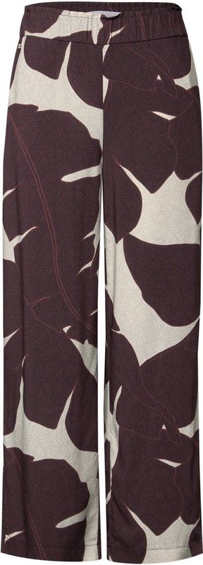 Street One - Studio - Culottes - Rood - Loose Fit - High Waist - Wide Legs