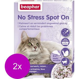 Beaphar No Stress Spot On Kat - Anti stressmiddel - 2 x 3 pip