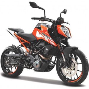 Bburago Ktm 250 DUKE oranje/zwart/wit modelauto schaalmodel 1:18