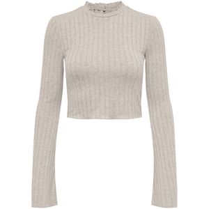 Only - Tonja Top - Beige - Lange Mouwen - Cropped