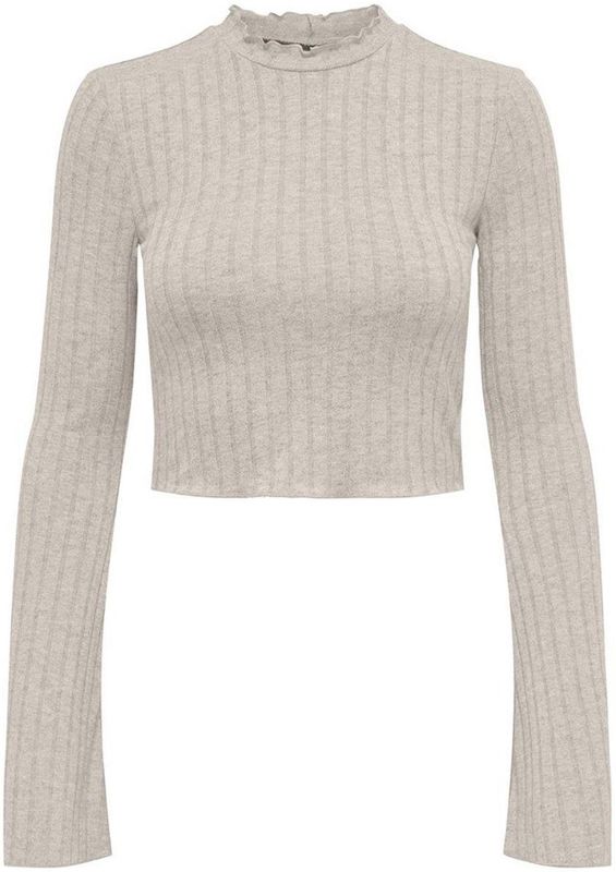 Only - Tonja Top - Beige - Lange Mouwen - Cropped