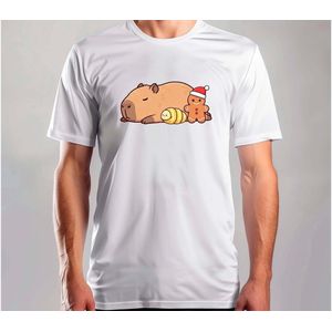 Warm Capy Wishes - T Shirt - MerryChristmas - ChristmasVibes - Funny - Sarcasm - VrolijkKerstfeest - Kerstmis - Grappig - Sarcasme - Capybara - Capy