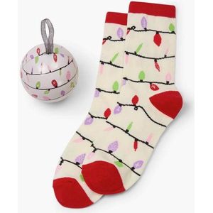 LBH Dames sokken in kerstbal - kerstsokken, Cadeau voor vrouw - Gadget Kerst