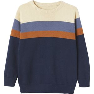 Vertbaudet - Trui - Fijn Gebreide Stof - Brede Strepen - Jongens