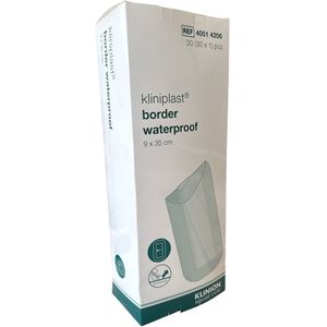 Klinion - Kliniplast Border Waterproof - Eilandpleister - 9 x 35 cm - Steriel