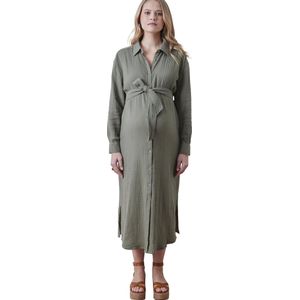 Vertbaudet - Lange Hemdjurk - Katoengaas - Voor Zwangerschap en Borstvoeding