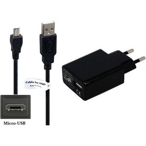 OneOne 3A lader + 2,5m extra sterke Micro USB kabel. TUV / GS 100% veilig. Oplader adapter past op Lenovo IdeaTab A3000, IdeaTab A3300, IdeaTab A3500, Miix 3-8, Miix 3-10, TAB 3 7 ESSENTIAL. TAB 3 10 + Plus,
