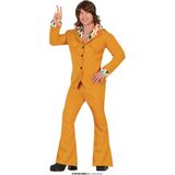 Fiestas Guirca - Oranje disco kostuum man - maat M (48-50) - EK voetbal 2024 - EK voetbal versiering - Europees kampioenschap voetbal