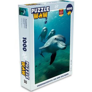 Puzzel Water - Dolfijn - Blauw - Legpuzzel - Puzzel 1000 stukjes volwassenen