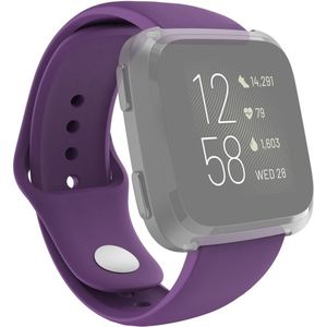 Hama Polsband Voor Fitbit Versa 2/Versa (Lite) Vervangende Sil. Polsband Paars