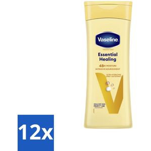 Vaseline Bodylotion Essential Healing 400 ml - Voordeelverpakking - 12 stuks