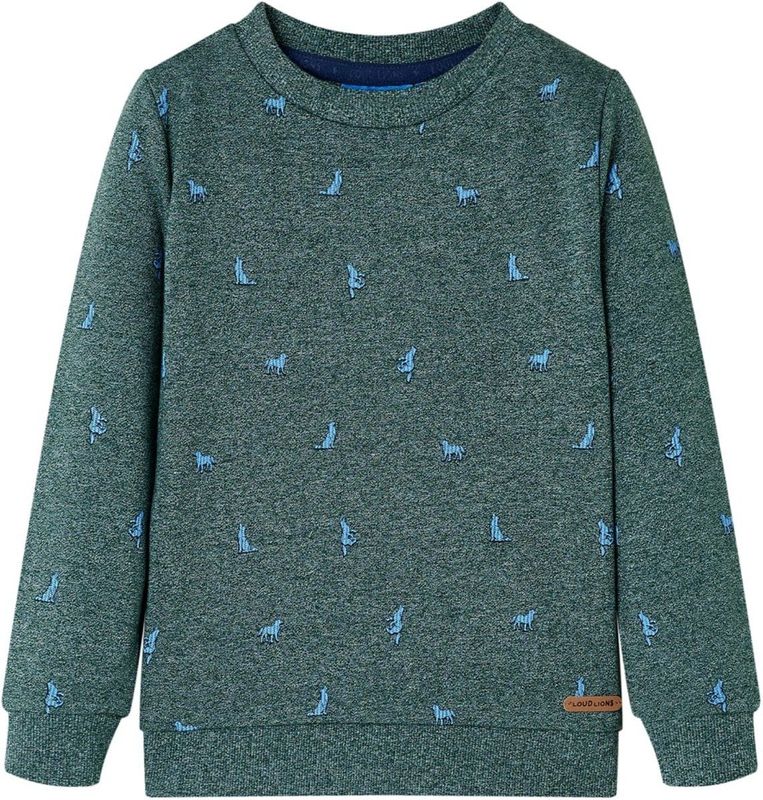 vidaXL - Kindertrui - 92 - gemêleerd - donkergroen