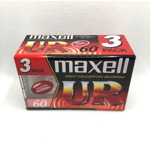 Audio Cassette Tape Maxell 3-Pack UR 60 normal position  / Uiterst geschikt voor alle opnamedoeleinden / Sealed Blanco Cassettebandje / Cassettedeck / Walkman / Maxell cassettebandje.