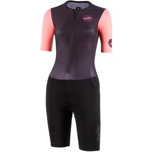 Nalini - Dames - Fietspak - Fietsbroek en Fietsshirt samen - Zomer - Snelpak - Triathlon - LADY FAST SUIT - BLACK - S