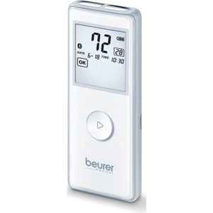 Beurer ME 90 Bluetooth® Mobiel ECG apparaat - Hartritme meter - Hartslagmeter - Eenvoudig in gebruik - 30 sec. - Beurer HealthManager Pro app / PC software via USB - Incl. batterijen - 5 Jaar garantie