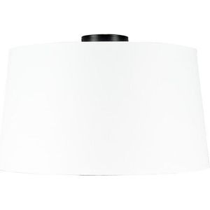 QAZQA Combi - Moderne Plafondlamp - 1 lichts - H 260 mm - Zwart - Woonkamer | Slaapkamer | Keuken