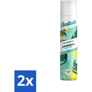 Batiste - Original - Droogshampoo - Klassieke Frisse Geur - Geeft Volume en Textuur - 200ml - Voordeelverpakking - 2 stuks
