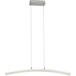 BRILLIANT lamp Sprankelende LED hanglamp chroom | 1x 21W LED geïntegreerd, (1680lm, 3000K) | Schaal A ++ tot E | Dimbaar in 3 stappen via wandschakelaar