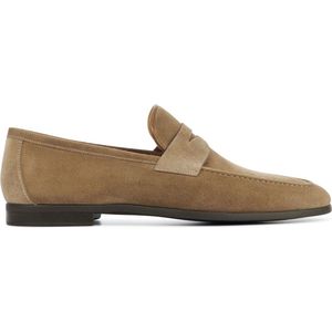 Magnanni Instappers Heren - Instapschoenen / Herenschoenen - Suède - 24412 - Beige - Maat 46