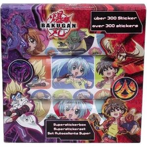 2 x Bakugan stickerbox met 300 stickers !