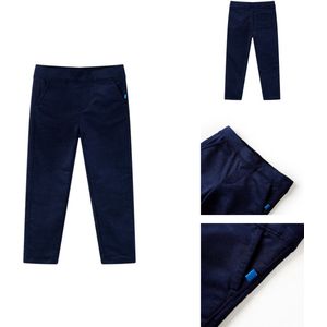 vidaXL Kinderbroeken - Kinderbroeken - Kinderkleding - Kinderkled - Kinderbroek 116 donker marineblauw