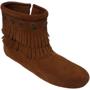 MINNETONKA-LACE BOOT-BROWN-DOUBLE FRINGE-SITEZIP-37