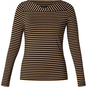 YESTA Veranca Jersey Shirt - Black/Kit - maat 2(50)