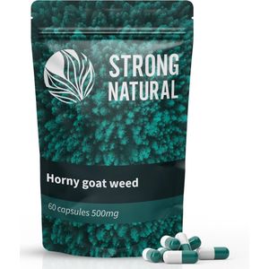 Strong Natural - Horny Goat Weed - 60 krachtige 500mg capsules - Test booster
