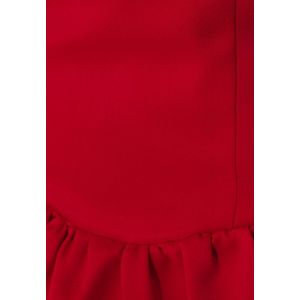 Mini-lengte Fit & Flare-jurk Satinkleid