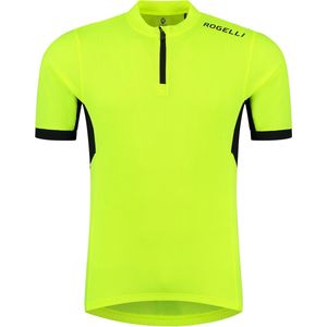 Rogelli Core Fietsshirt Heren - Korte Mouwen - Wielershirt - Fluor, Zwart - Maat XXL