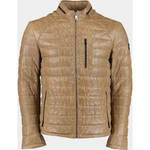 Donders Jas Leather Jacket 52290 623 Dried Herbs Olive Mannen Maat - 52