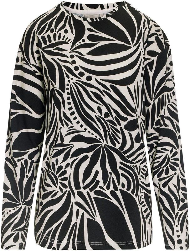 ESSENZA Denna Allora Top Lange Mouw Antraciet - XS